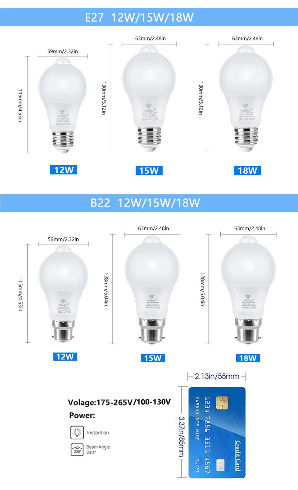 Lâmpada LED Inteligente com Sensor de Movimento